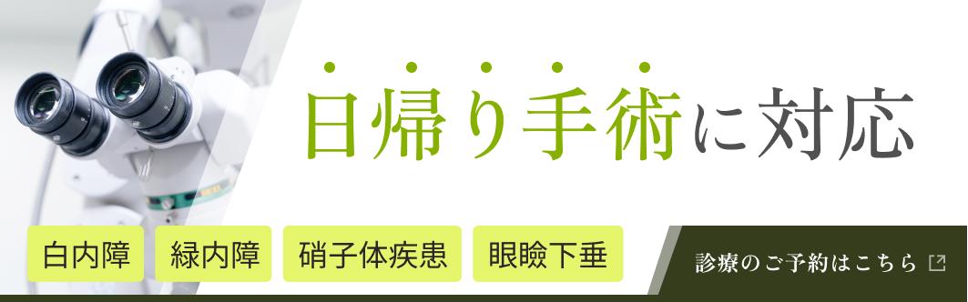 日帰り手術に対応